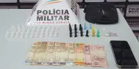 TRÁFICO DE DROGAS Polícia Militar prende homem de 19 anos com 43 pinos de cocaína em São Domingo do Prata