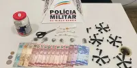 TRÁFICO DE DROGAS Polícia Militar prende homem de 23 anos com pedras de crack e buchas de maconha