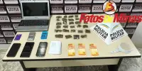 TRÁFICO DE DROGAS Polícia Militar prende dois homens com 29 buchas de maconha e caderno com anotações do tráfico