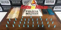 TRÁFICO DE DROGAS Polícia Militar prende dois homens vendendo cocaína em Barão de Cocais