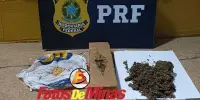 PRF prende casal com drogas e dinheiro na BR-262; motorista também é detido por embriaguez