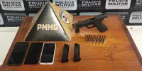 Polícia Militar captura foragido por homicídio e prende outros dois durante operação