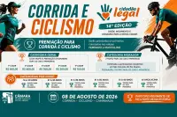 Cidadão Legal 2026 de São Gonçalo terá premiação em dinheiro e troféus para corrida e ciclismo