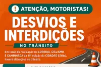 Alterações no trânsito neste sábado marcam a programação da 14ª edição do Cidadão Legal