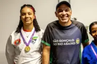 Atleta são-gonçalense Marcela Vitória representará o Brasil no Pan-Americano de Judô, no México